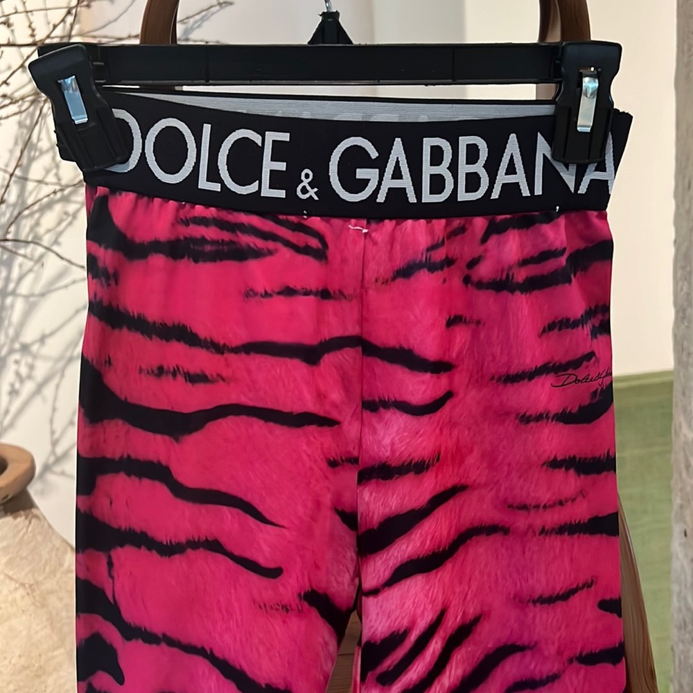 D&G hot pink tiger leggings